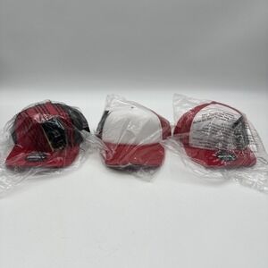 2 Decky Original Blank Flat Bill Trucker Cap Mesh Snapback Hat & 1 Chokolid NWT